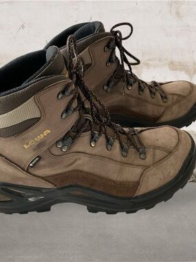 Lowa Renegade GTX Mid Men Sz 13 Gore-Tex Waterproof Hiking Boot Brown 310945